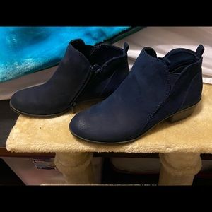 Navy Blue Ankle Boots